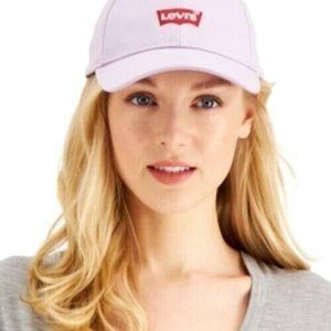 Levis Womens One Size Lilac Batwing Baseball Cap Adjustable Snapback Hat NWT I60
